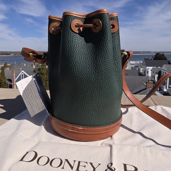 New, Vintage D&B Fir Green Hand Fitted Crossbody Bag, USA - Picture 7 of 16